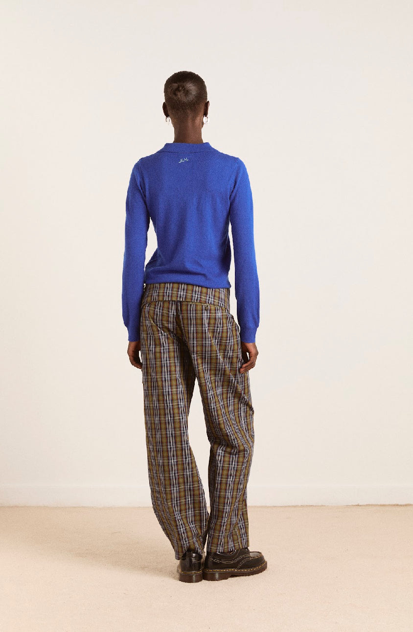 Damson Madder - Fia Trousers, Multi Check