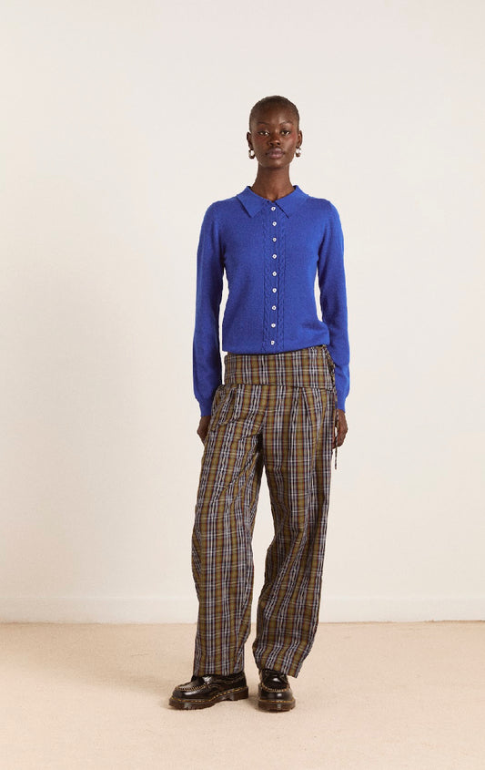 Damson Madder - Fia Trousers, Multi Check