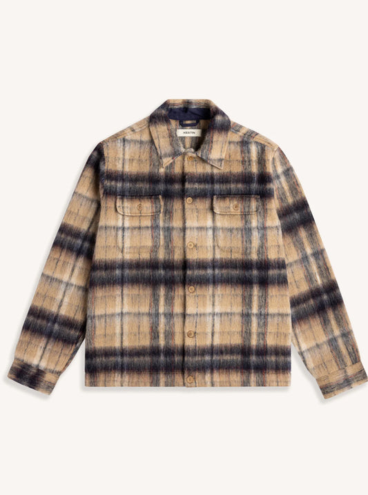 Kestin - Haston Jacket, Oat Check Brushed Wool