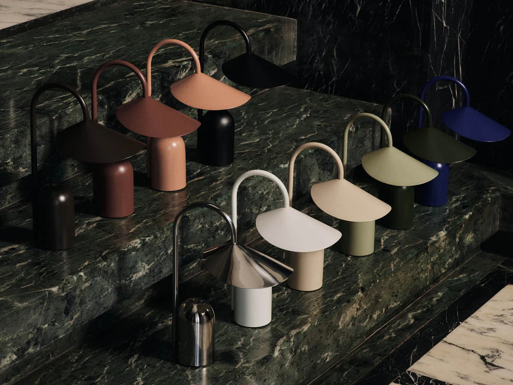 Ferm Living - Arum Portable Lamp, Dark Chocolate