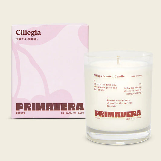 Earl of East - Primavera Estate Soy Wax Candle, Ciliegia