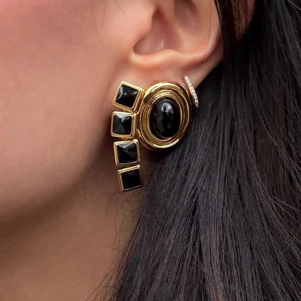 Heaven Mayhem - Archer Drop Earrings, Gold