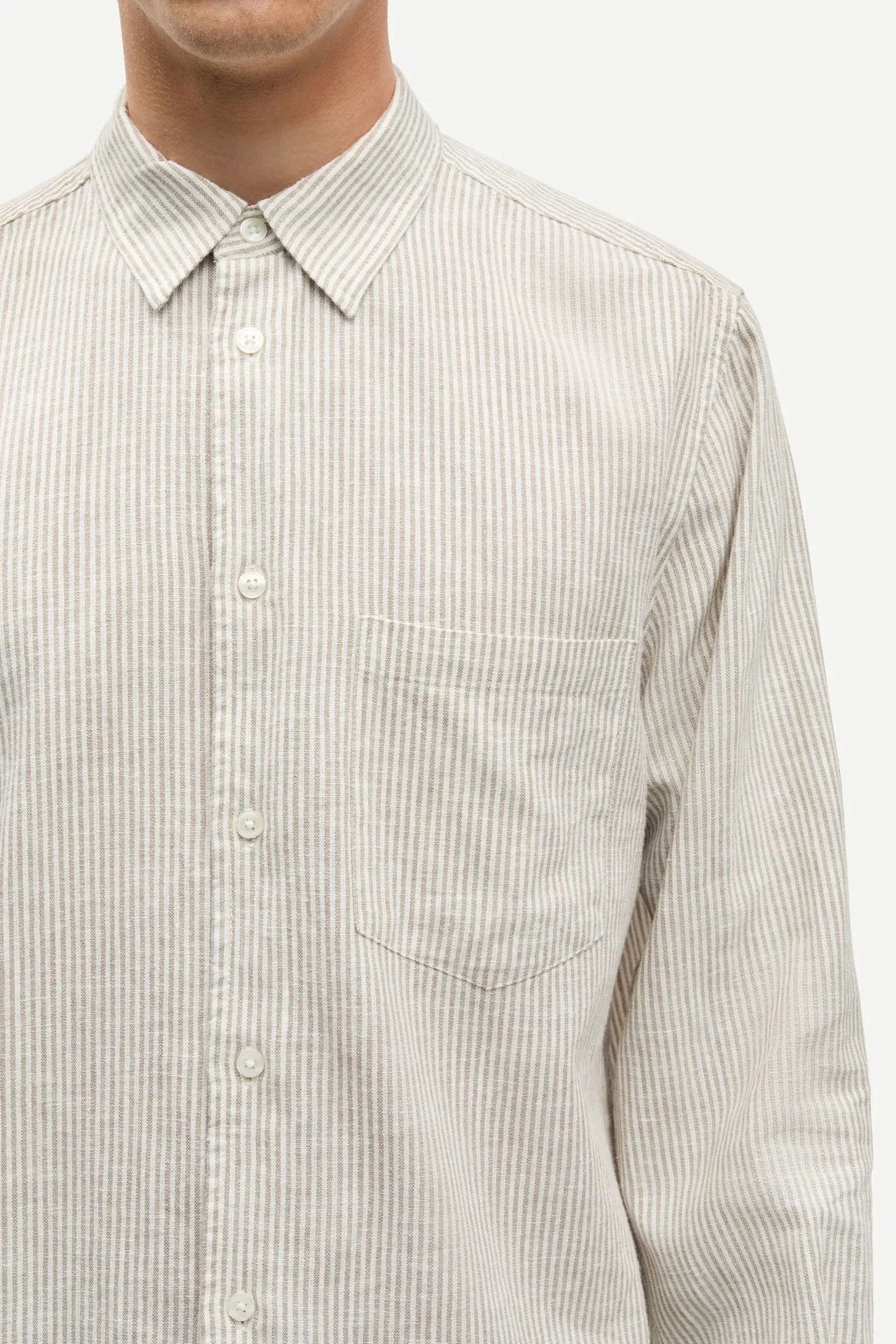Samsøe Samsøe - Saliam Shirt, Aluminium Stripe