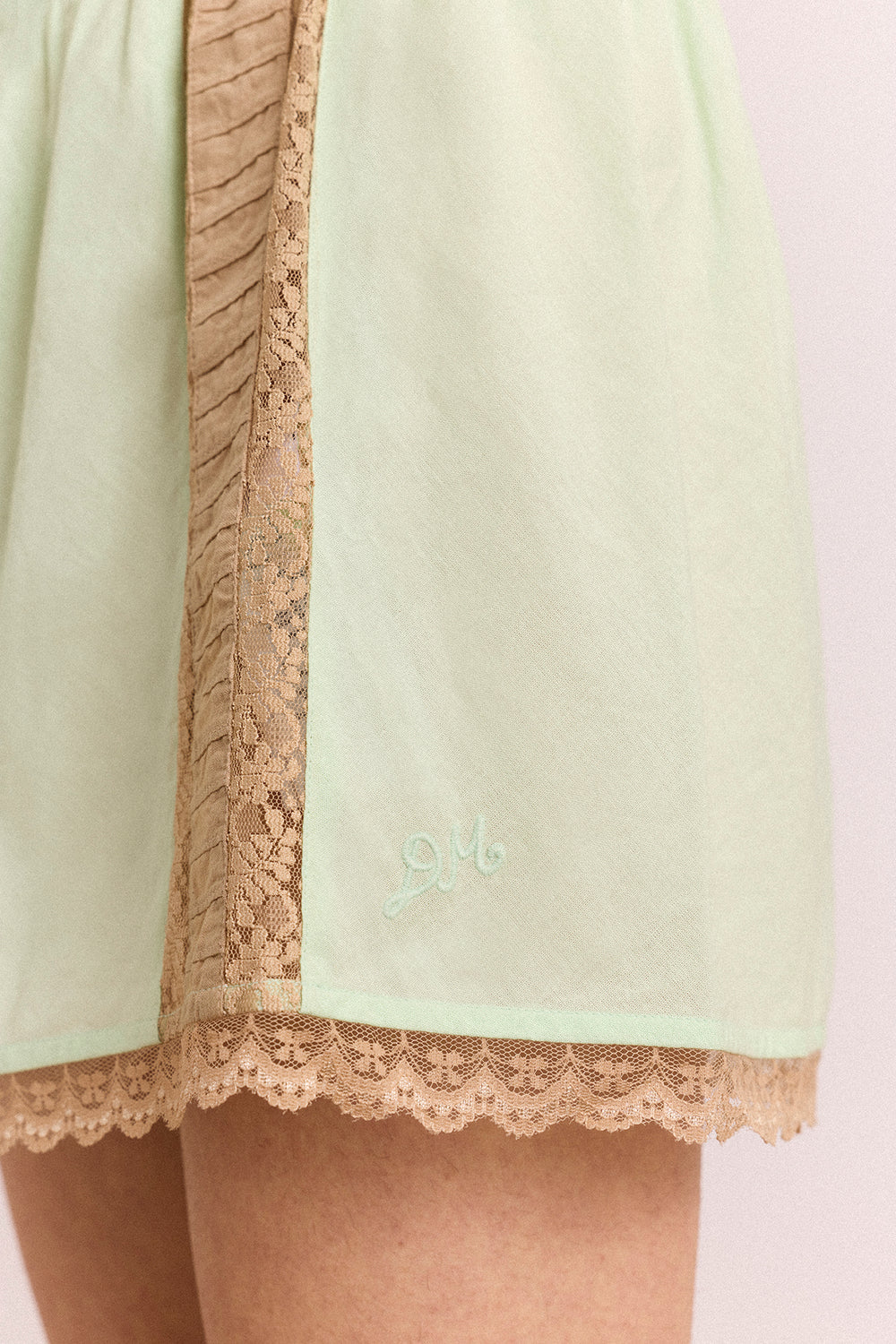 Damson Madder - Addie Lace Midi Skirt, Mini