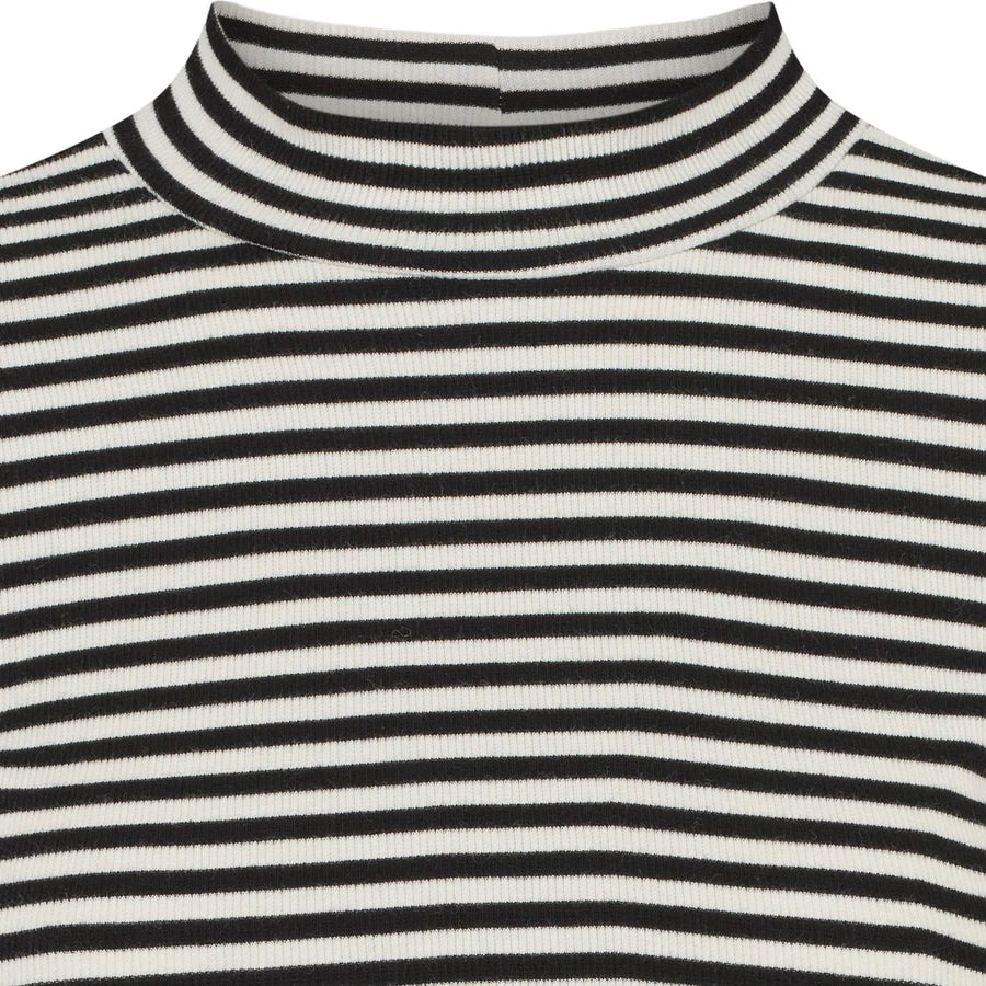 Esmé Studios - Blossom Stipe Long Sleeve Turtleneck, Fog