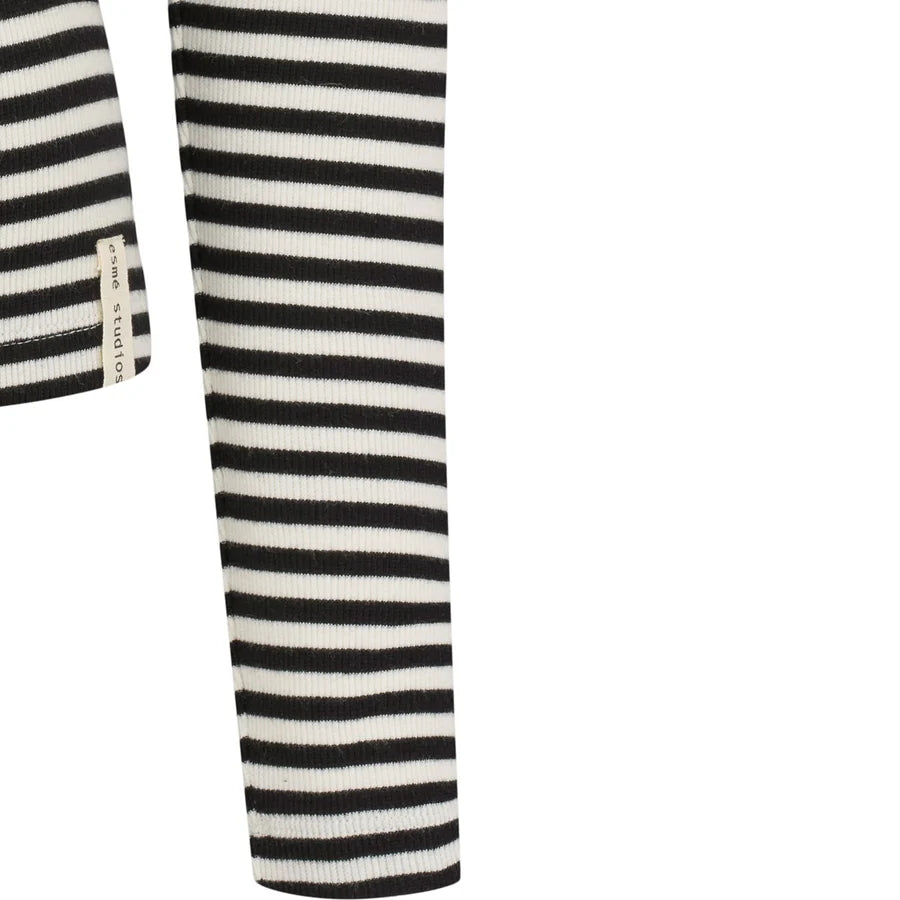 Esmé Studios - Blossom Stipe Long Sleeve Turtleneck, Fog