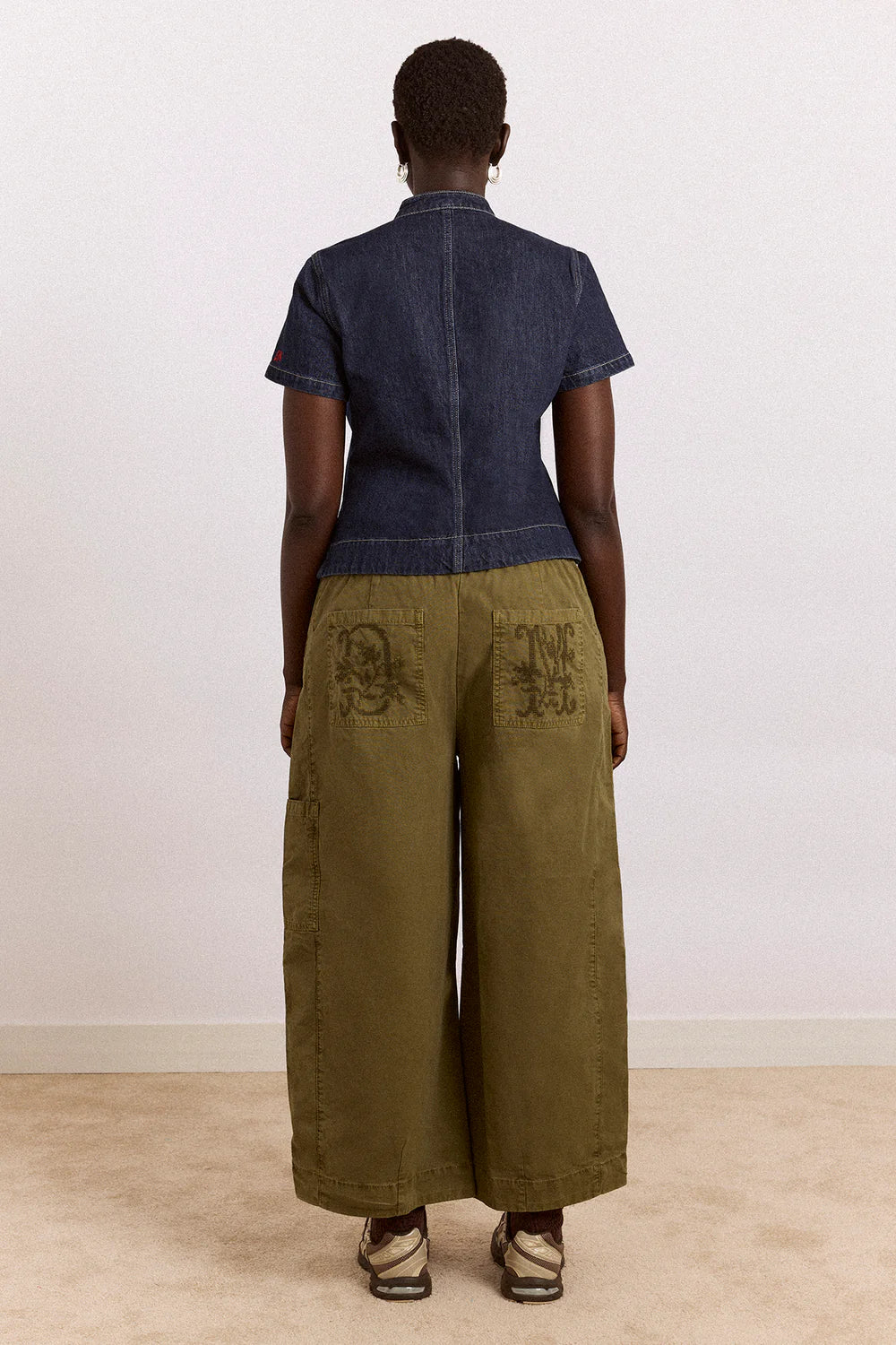 Damson Madder - Felix Twill Trouser, Olive
