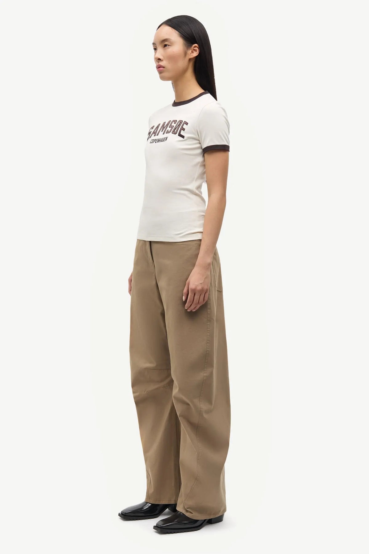 Samsøe Samsøe - Sabond Short Sleeve T-Shirt, Egret