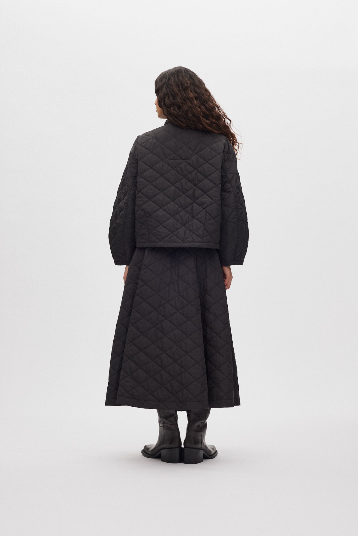 Rabens Saloner - Padme Tech Quilt Top, Black