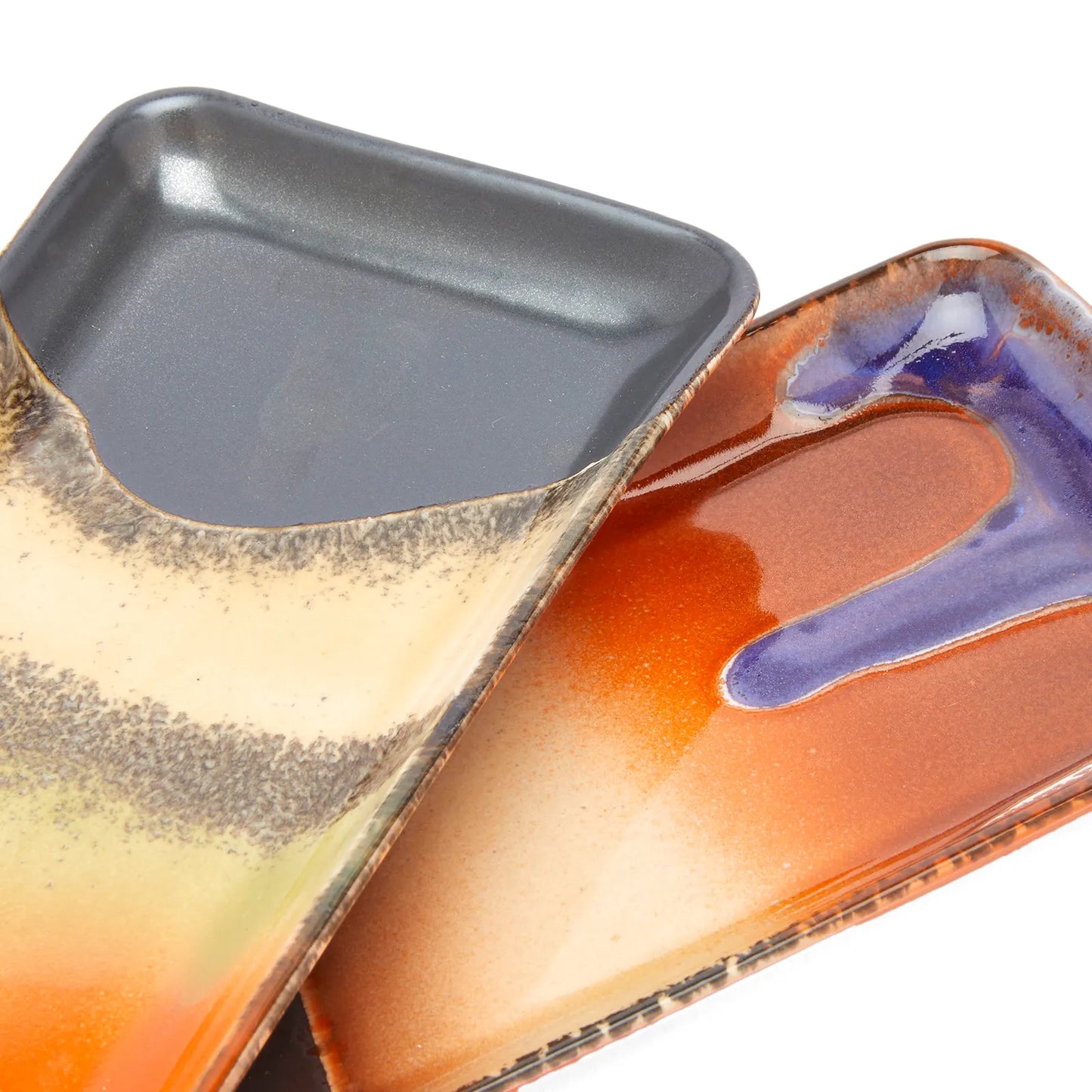 HKLIVING - 70s Ceramics: Small Tray, Twenty Four Hours (set of 2)