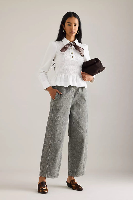 Damson Madder - Felix Jeans, Paisley Overdye