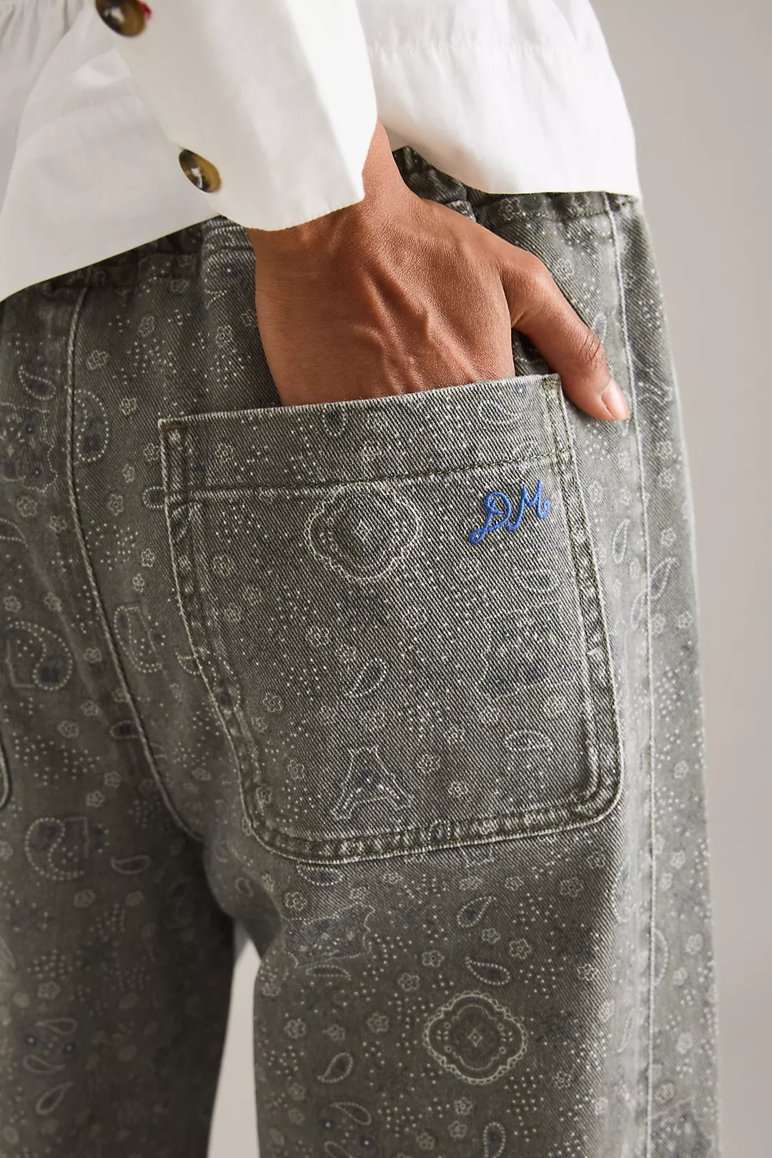 Damson Madder - Felix Jeans, Paisley Overdye