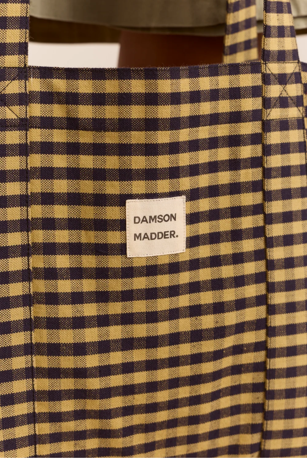 Damson Madder - Canvas Tote, Quince Jam Gingham
