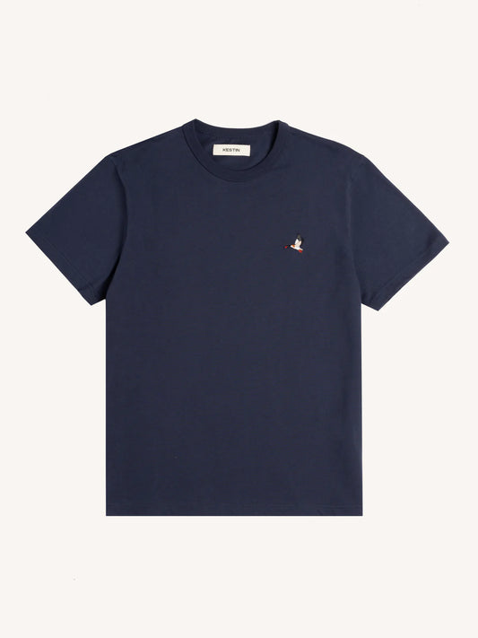 Kestin - Cargill Tee, Dark Navy Cotton Duck Embroidery