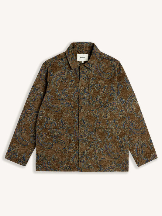 Kestin - Ormiston Jacket, Olive Paisley Jacquard