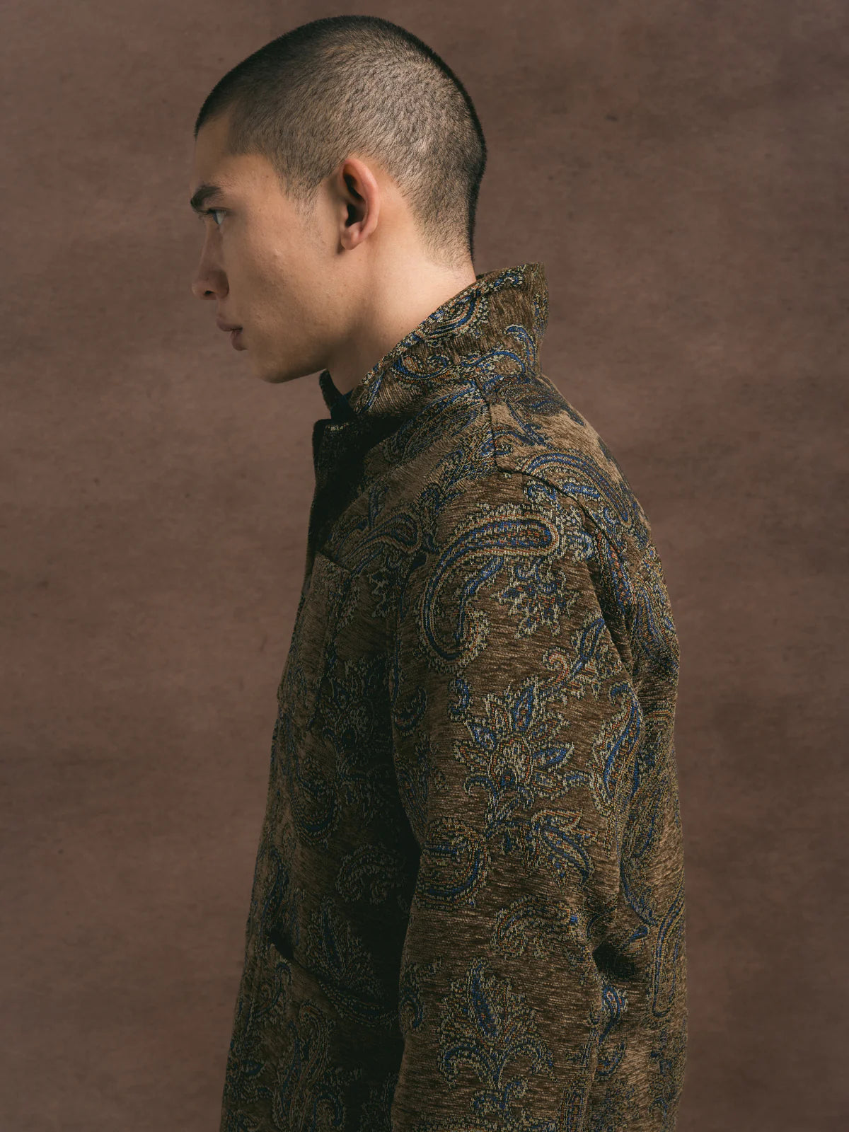 Kestin - Ormiston Jacket, Olive Paisley Jacquard