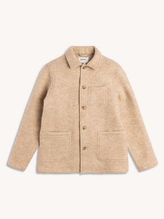 Kestin - Ormiston Jacket, Oat Herringbone Wool