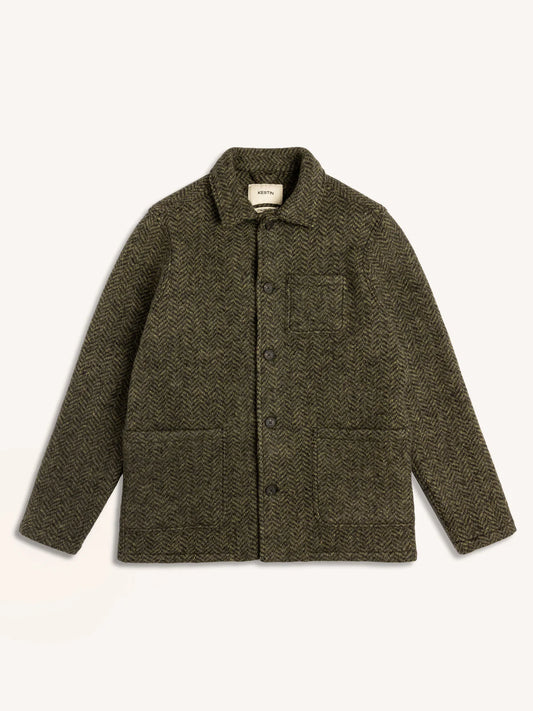 Kestin - Ormiston Jacket, Moss Herringbone Wool