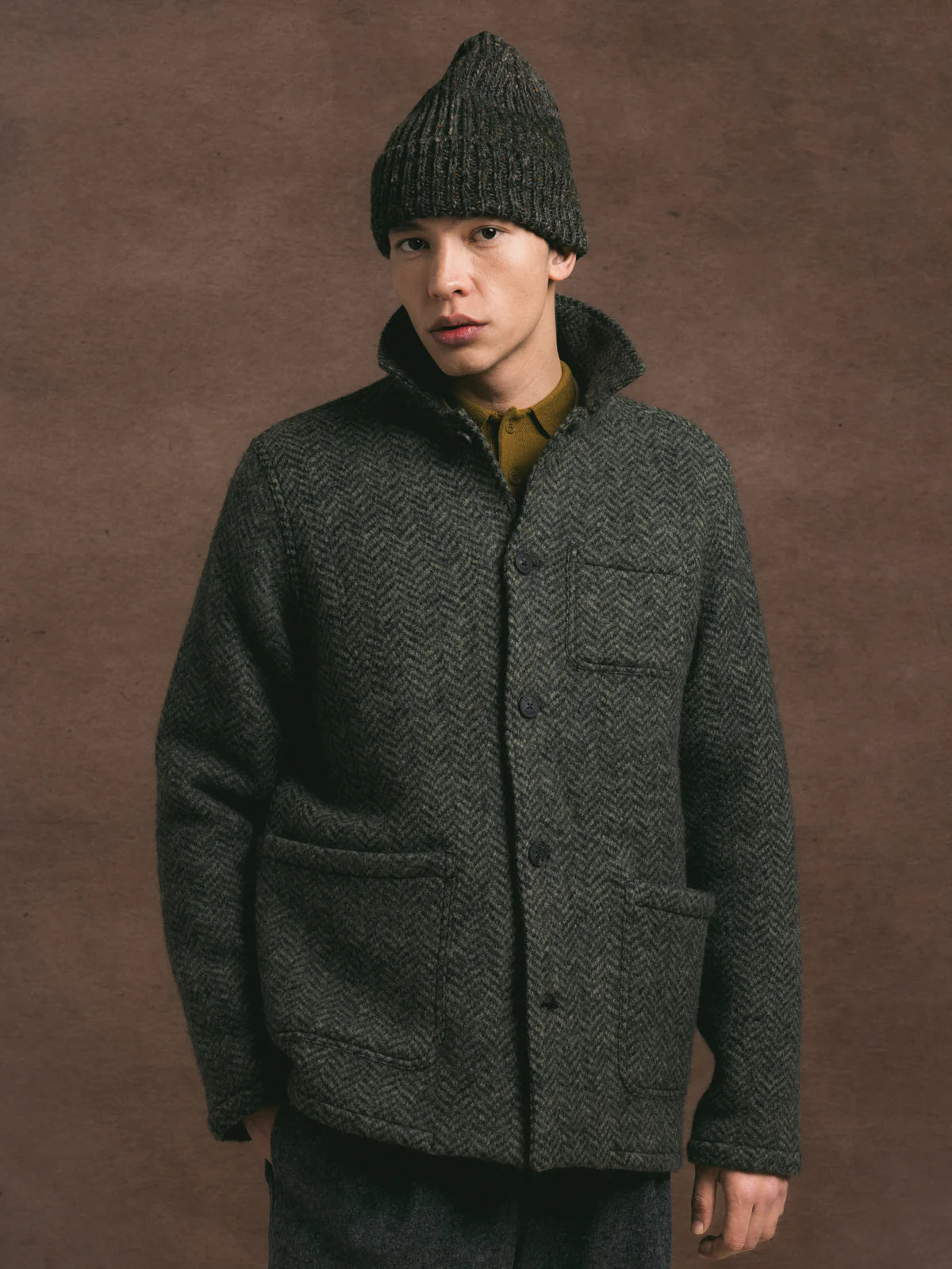 Kestin - Ormiston Jacket, Moss Herringbone Wool