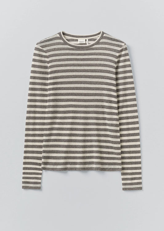 TOAST - Agnes Stripe Wool Lyocell Tee