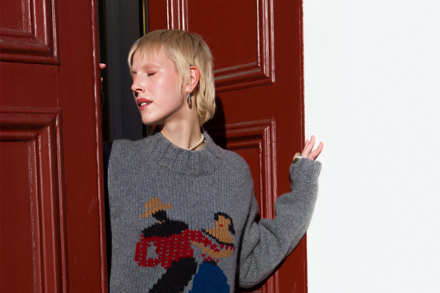 Folk Relaxed Fit Shirt - Ecru Crinkle