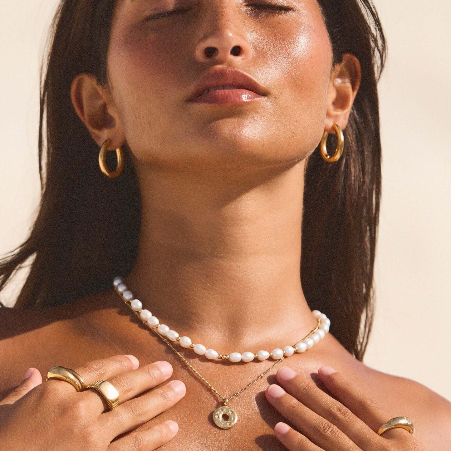By Rae - The Selina Hoops, Gold