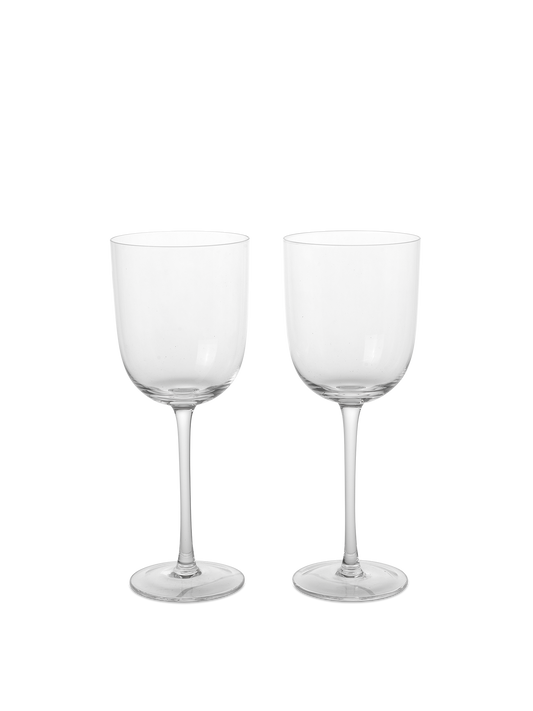 Ferm Living Host White Wine Glasses Clear - Set of 2