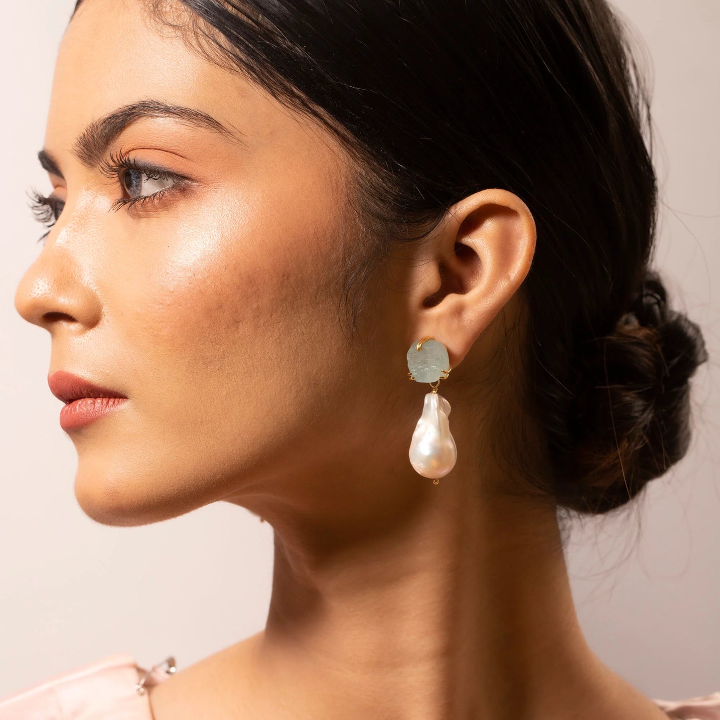 Gem Bazaar Aqua-Roque Earrings
