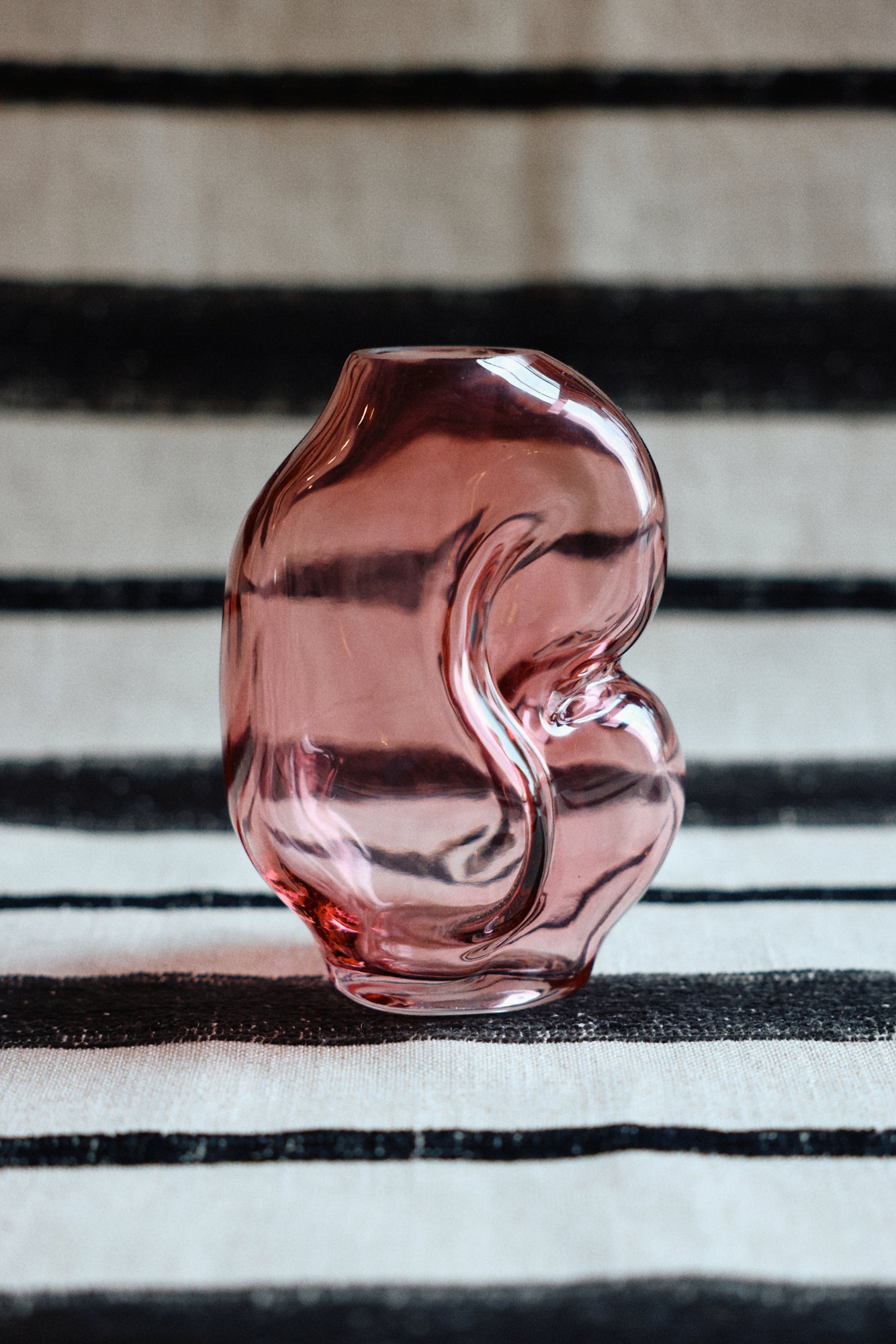 HKLIVING - Gleam Glass Small Vase, Rose