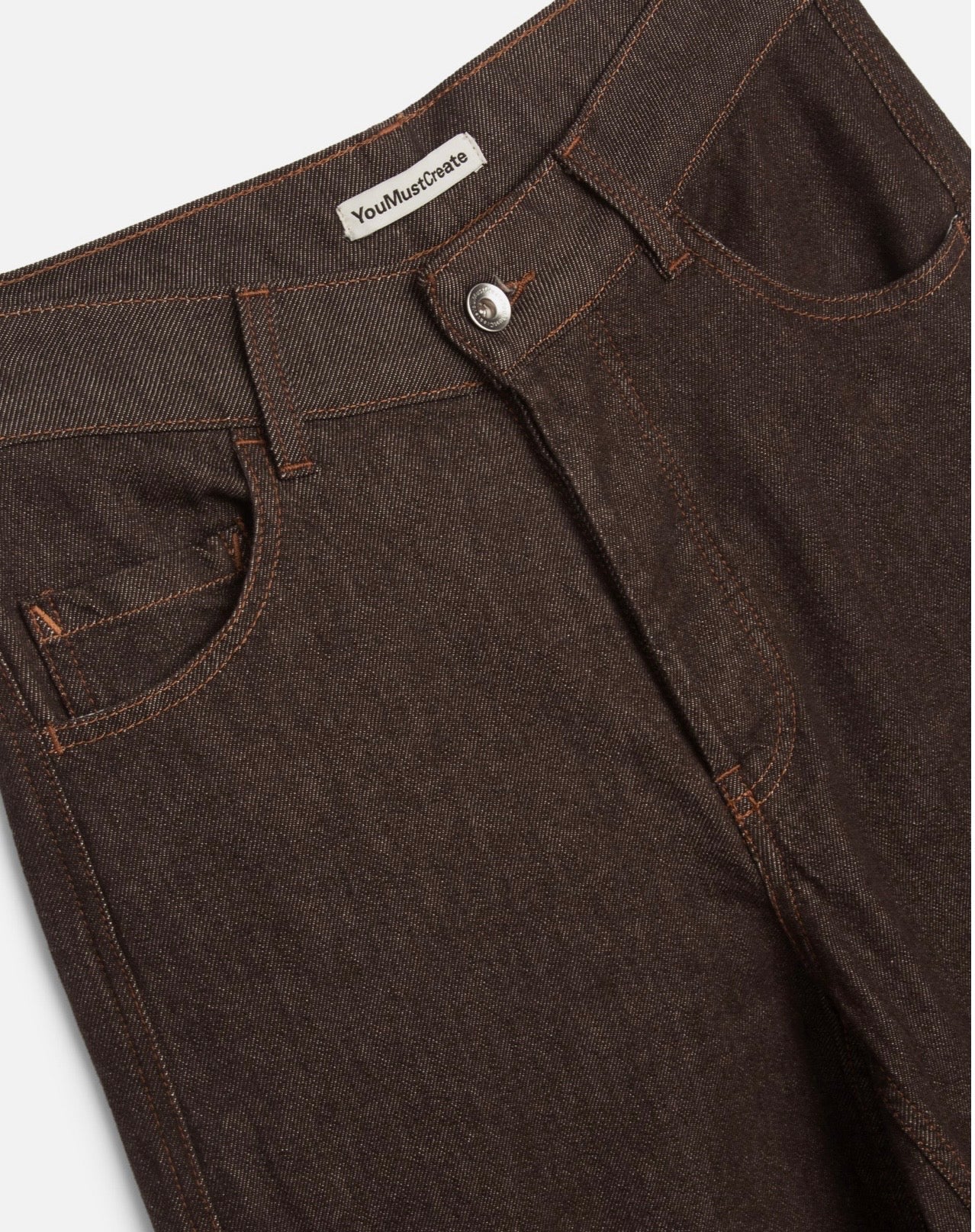 YMC - Replacement Jean, Brown Denim