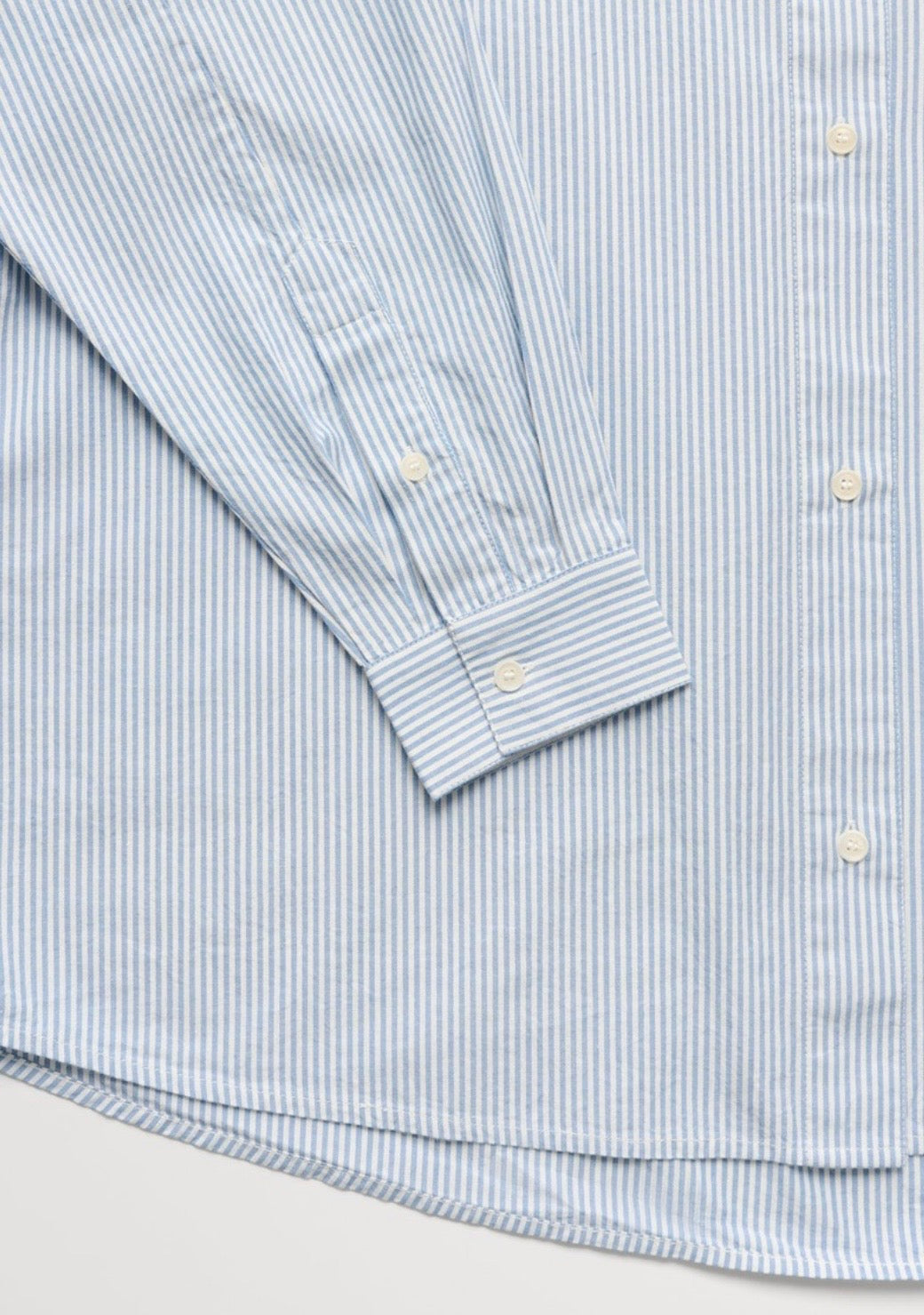 Skall Studio - Edgar Shirt Oxford, Light Blue/White Stripe