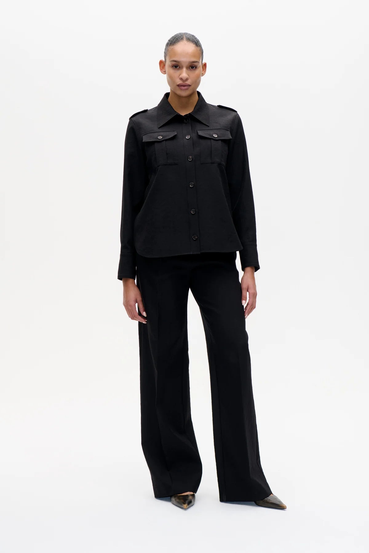Baum und Pferdgarten - Meva Shirt, Black