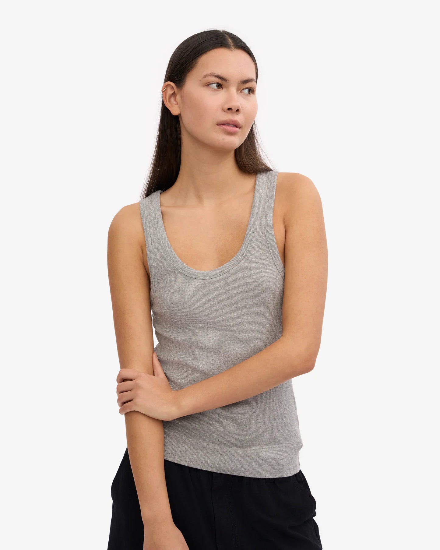 Colourful Standard - Organic Rib Tank Top, Heather Grey