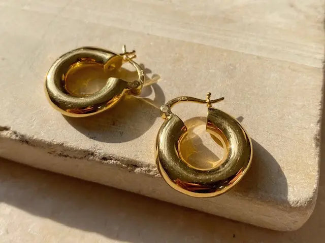 Shyla - Monica Smooth Earrings - Gold