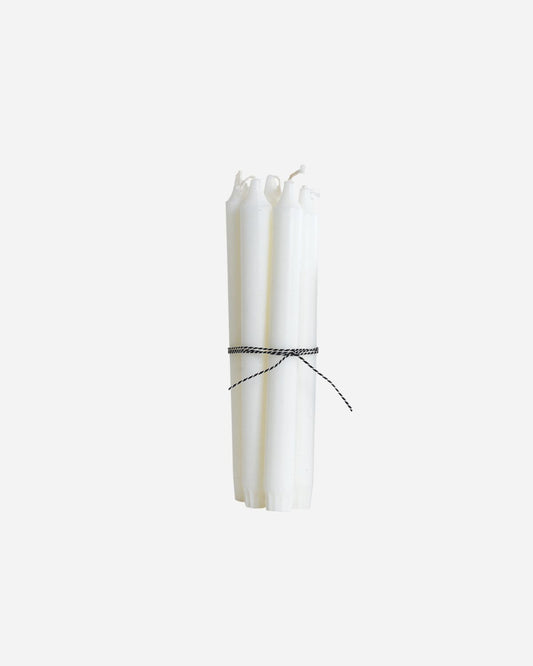 House Doctor - White Candle - set of 5