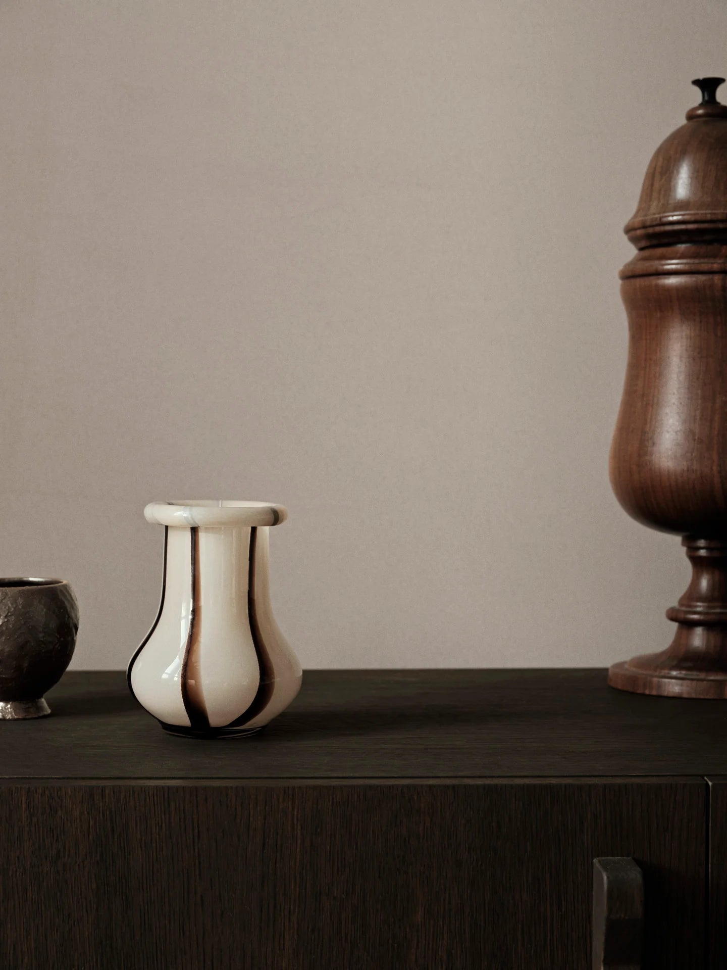 Ferm Living Riban Vase - Small - Cream