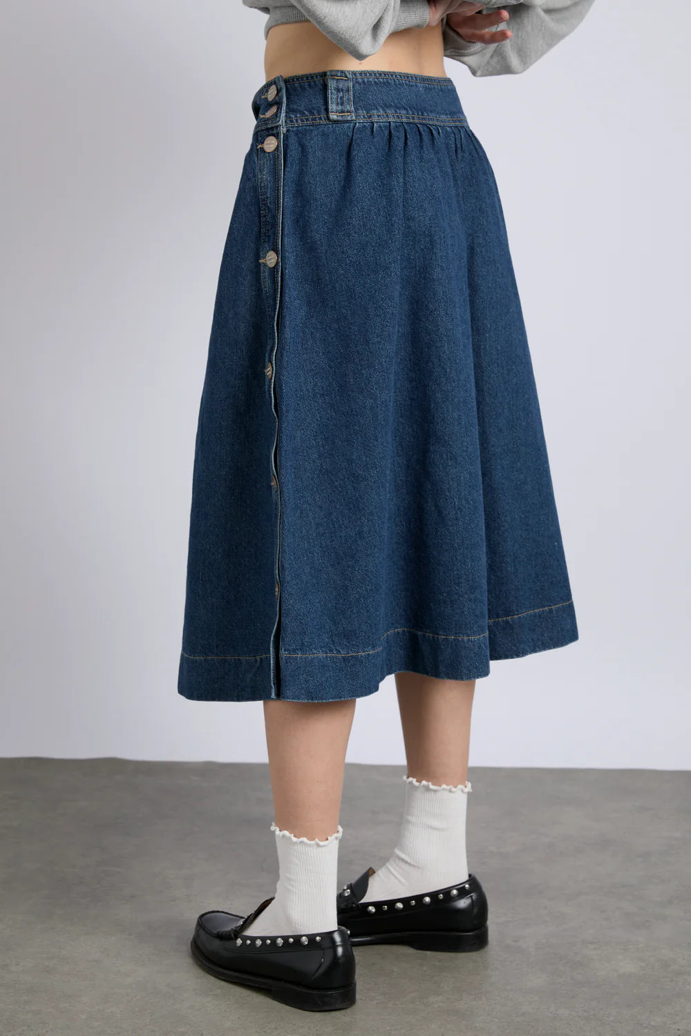 Damson Madder - Hollis Midi Skirt - Dallas Wash