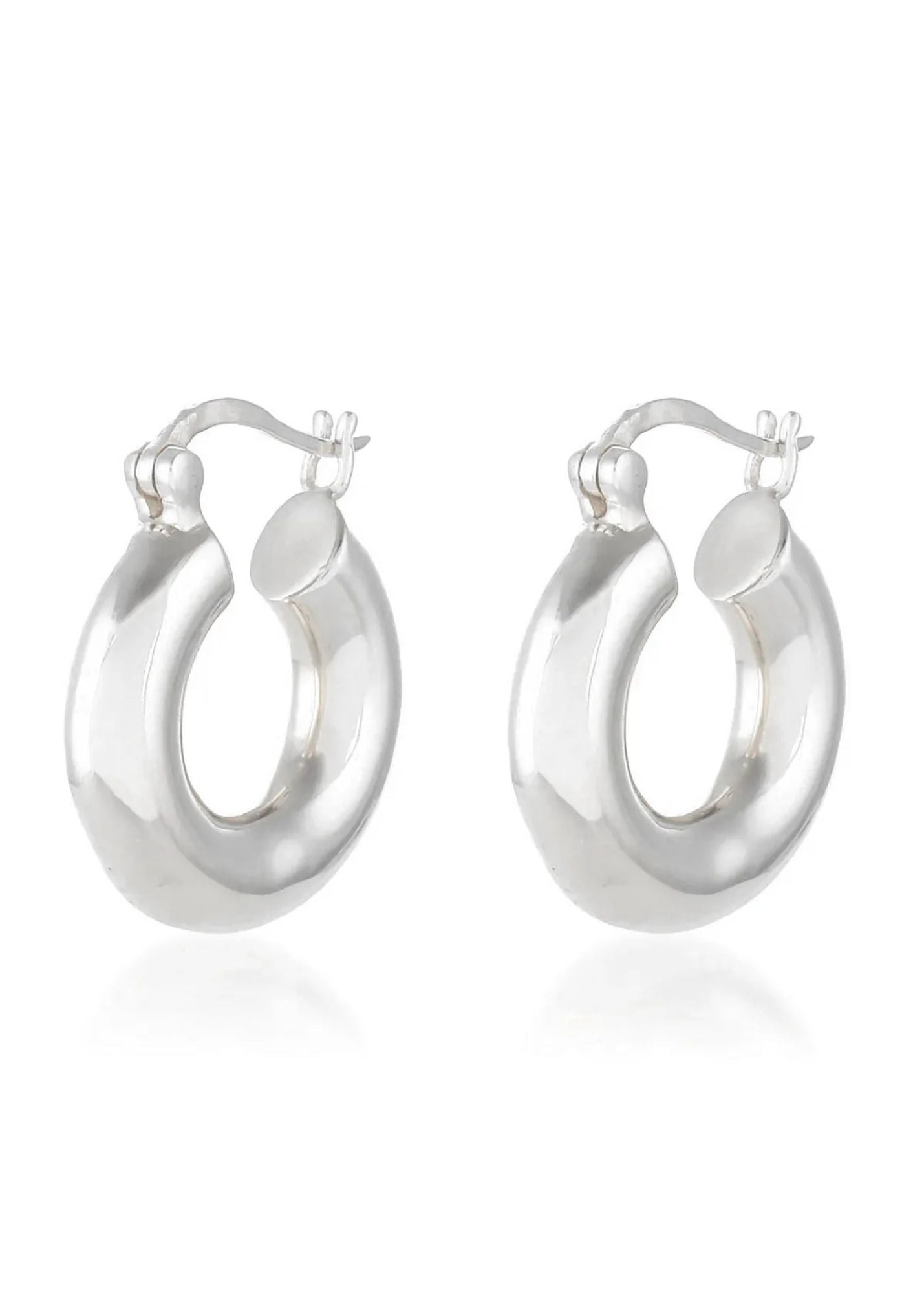Shyla - Monica Smooth Earrings - Silver