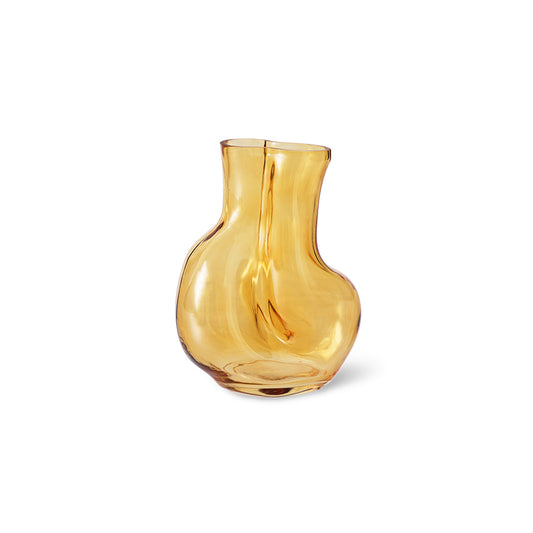 HKLIVING - Gleam Glass Vase, Amber
