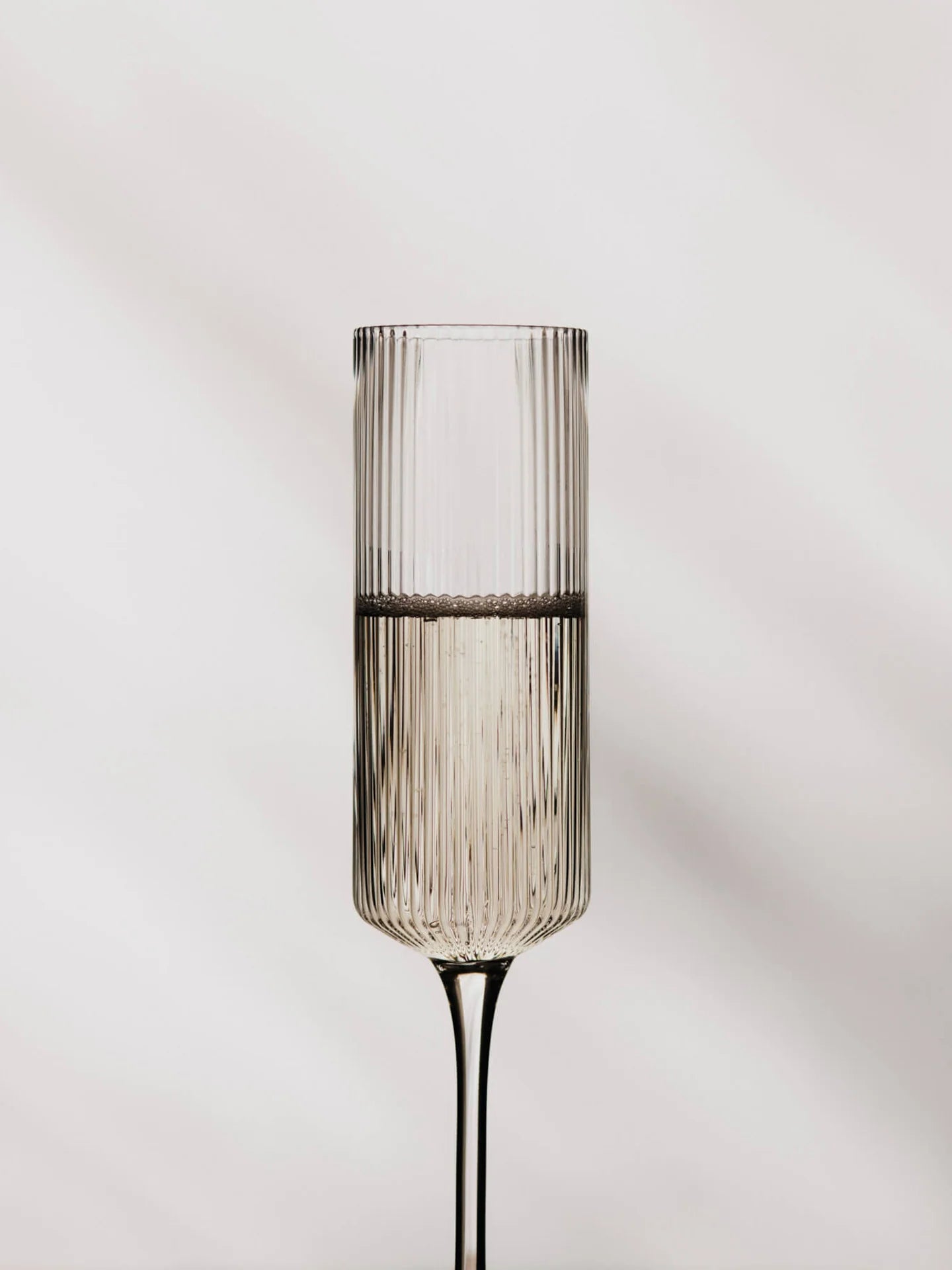Ferm Living - Ripple Champagne Flutes, Clear (Set of 2)