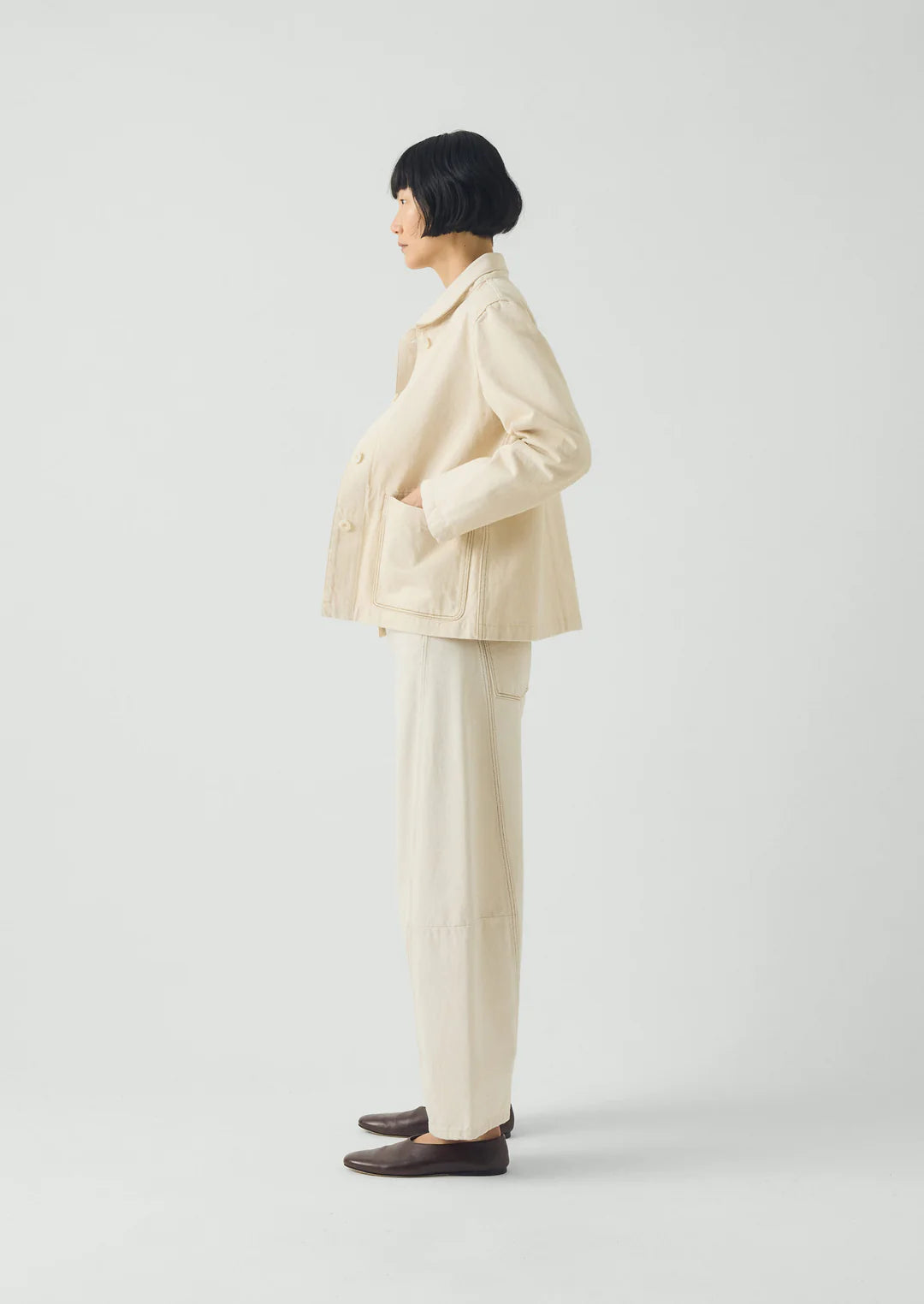 TOAST - Hal Denim Workwear Jacket, Ecru