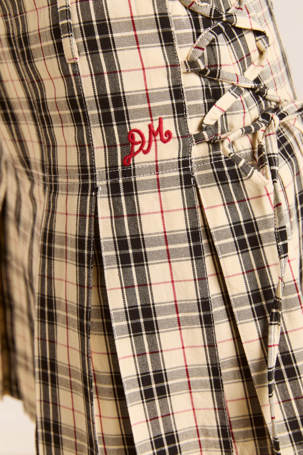 Damson Madder - Moffy Mini Kilt, Butter Check