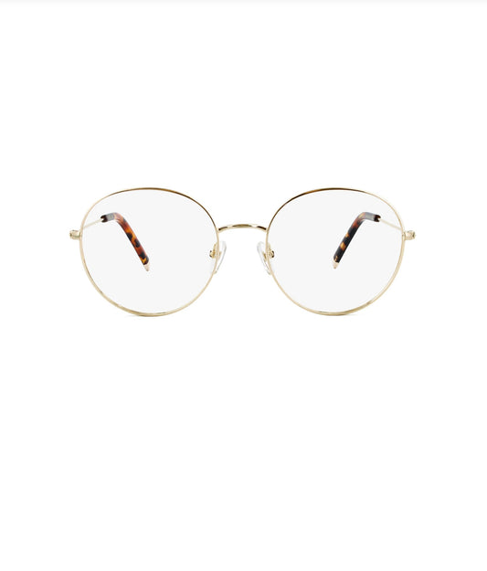 IOLLA - Robertson - Brushed Gold Marble Tortoise - Blue Light