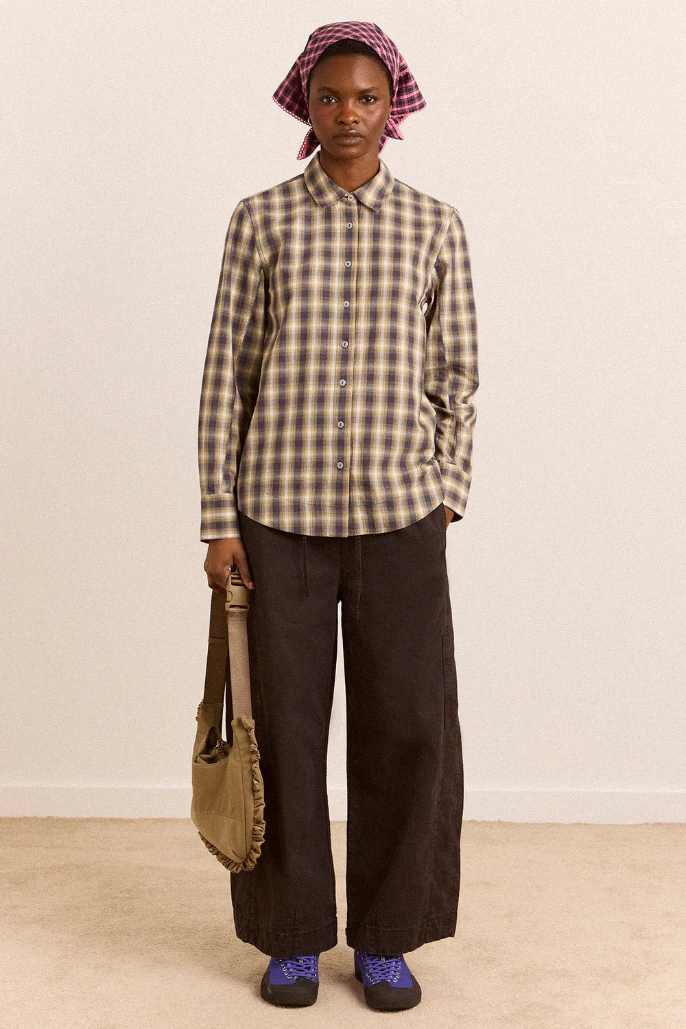 Damson Madder - Solana Shirt, Cardamon Check