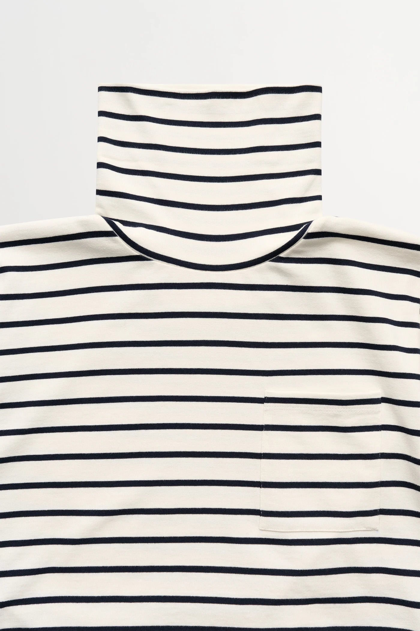 Skall Studio - Nessa T-Neck Blouse, Ecru/Navy Stripe