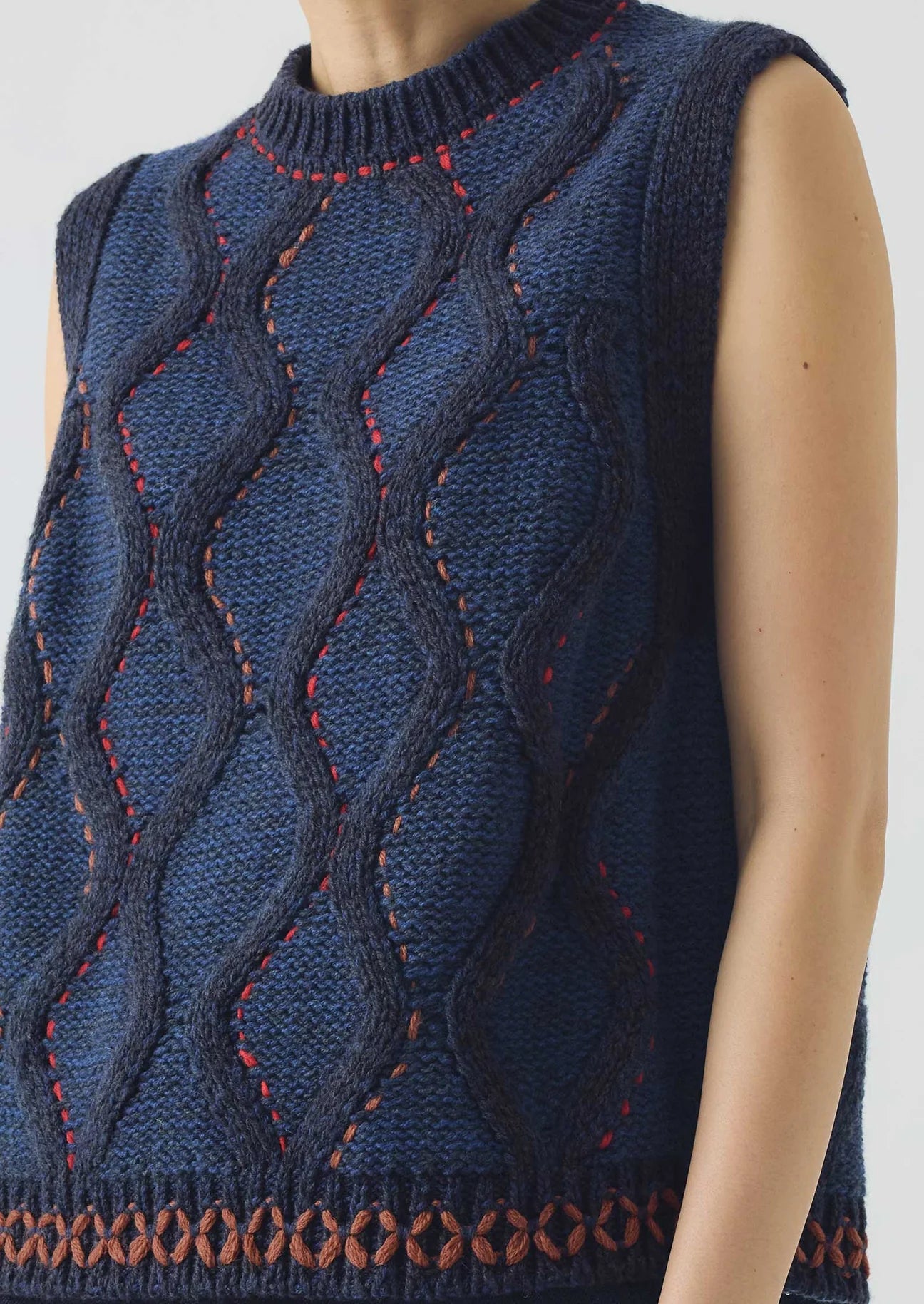 TOAST - Hand Embellished Cable Tank