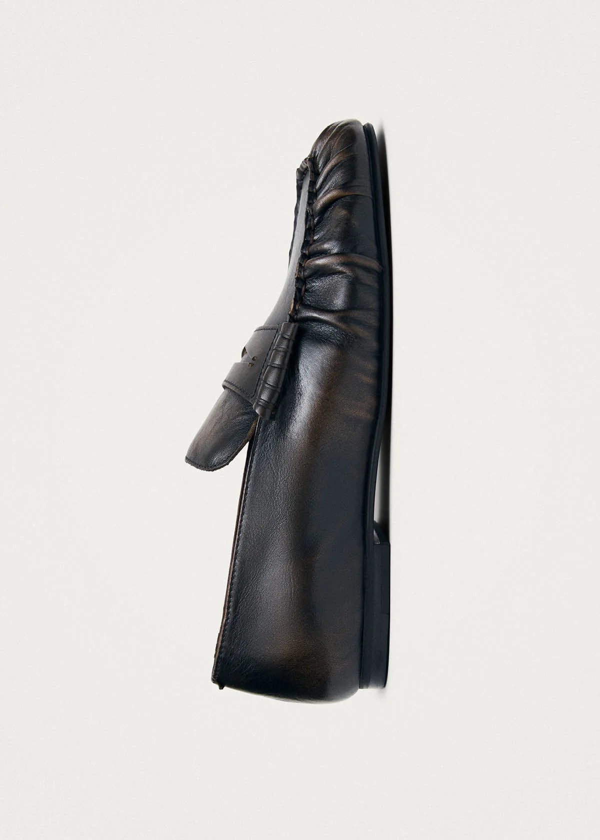 Alohas - Aven Vintage Effect Brown Leather Loafers
