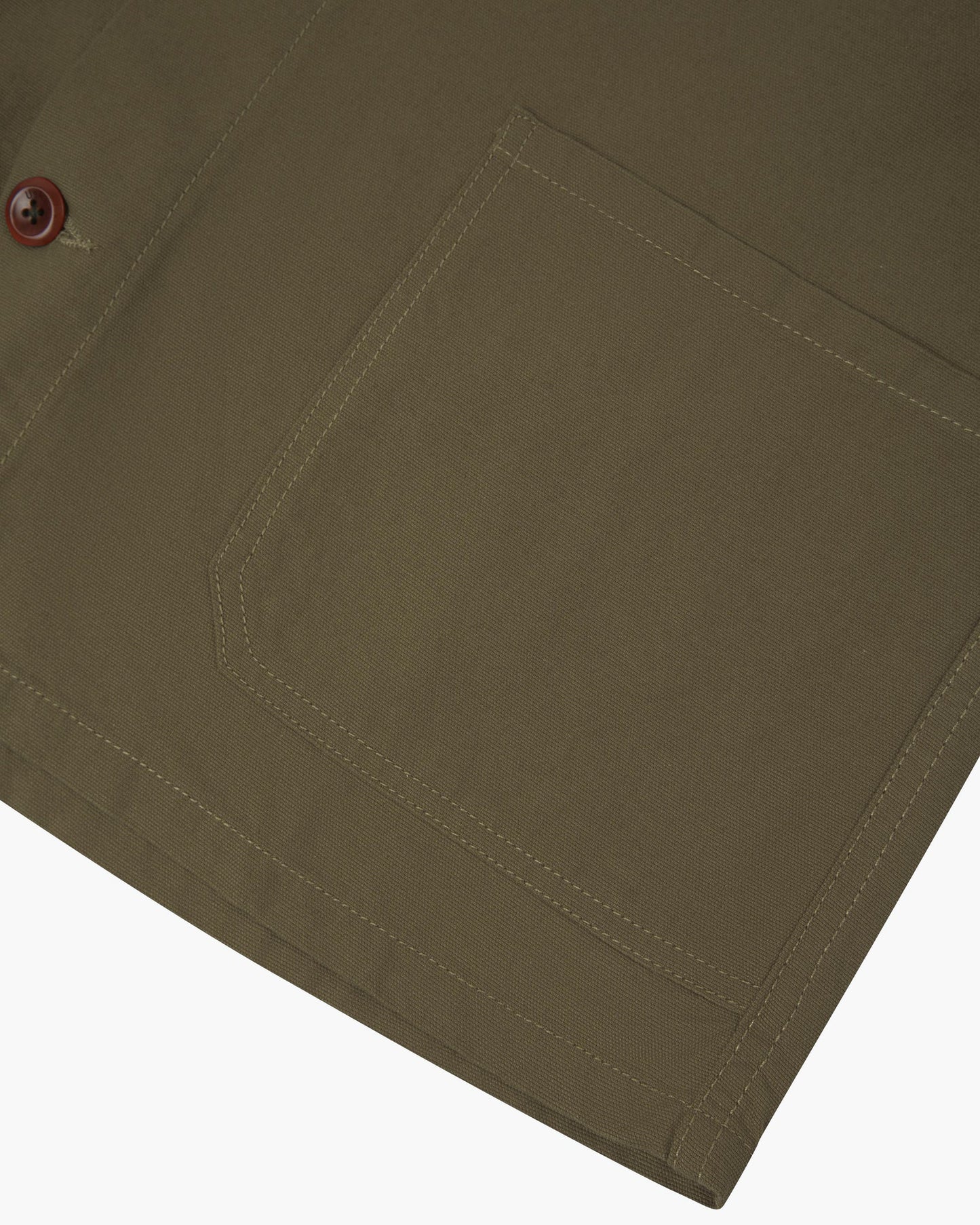 Uskees - 3001 Buttoned Overshirt Cotton, Dark Taupe