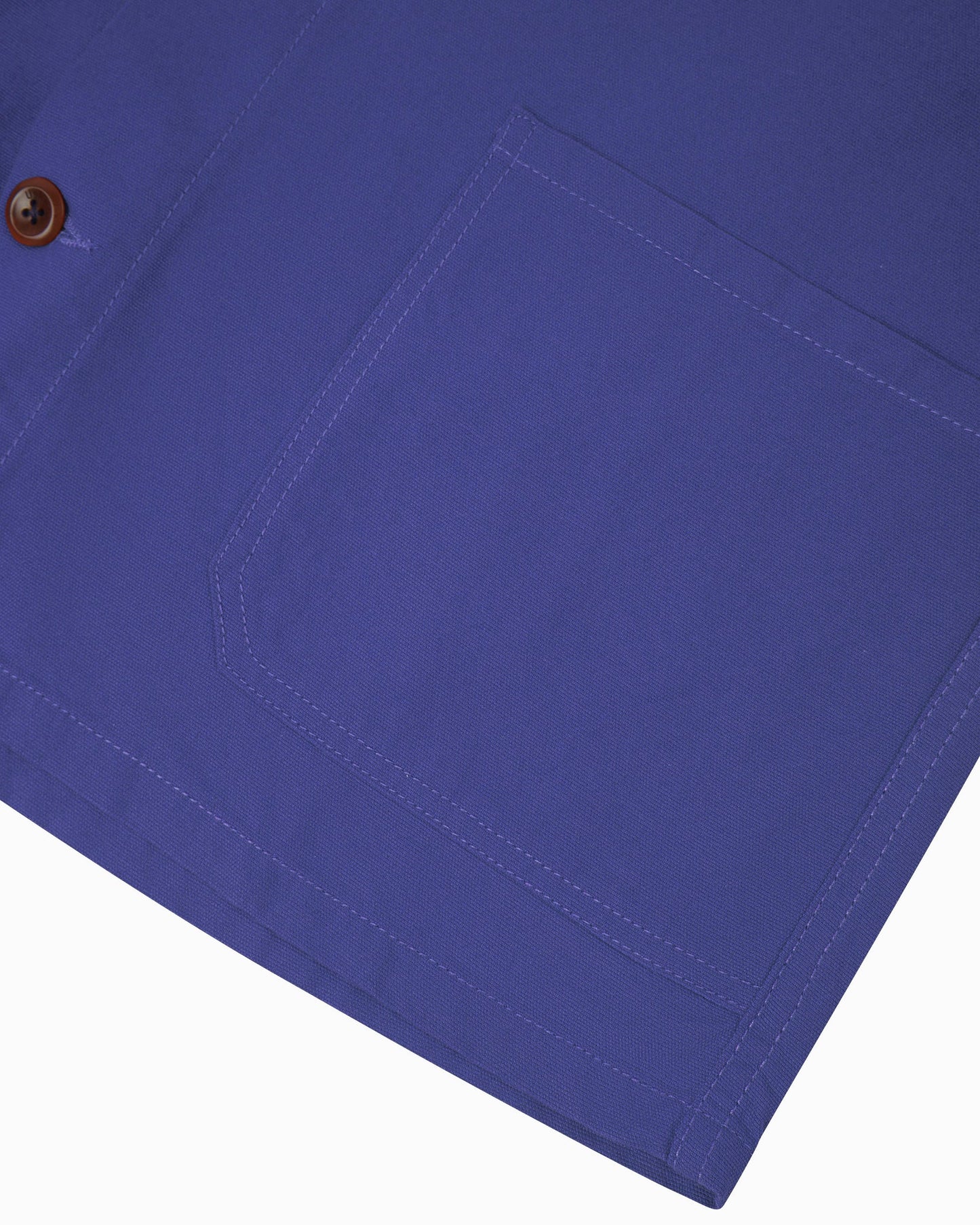Uskees - 3001 Buttoned Overshirt Cotton, Ultra Blue