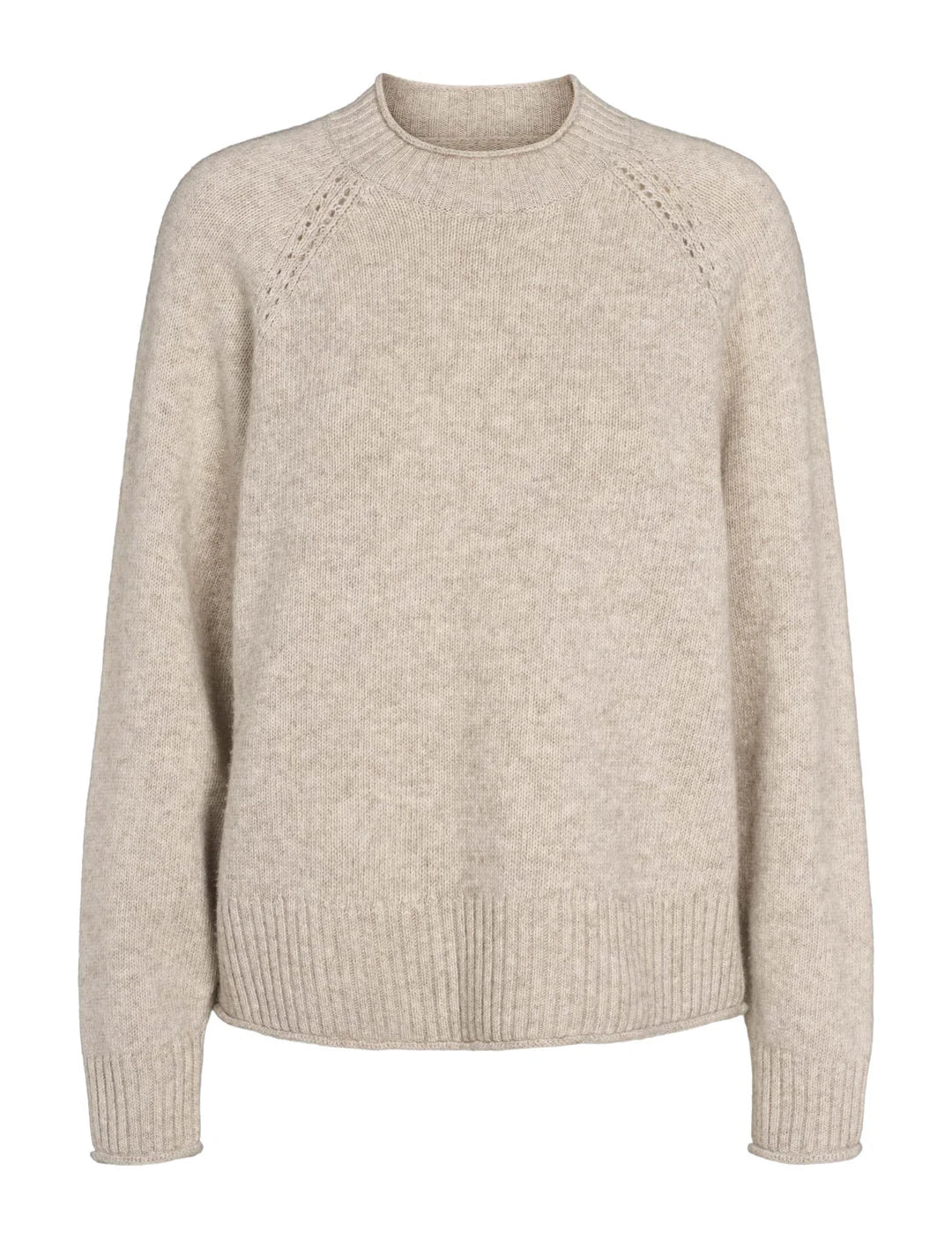 Esmé Studios - Elida Raglan Knit, Sand Melange